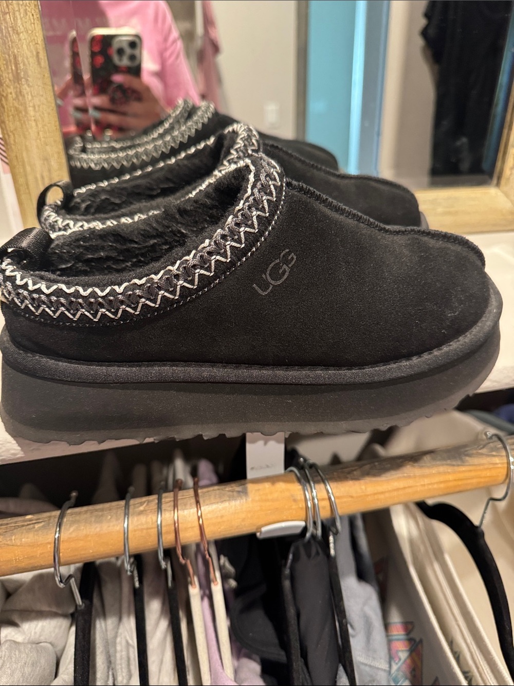UGG Tazz II Suede Platform Clog Slippers